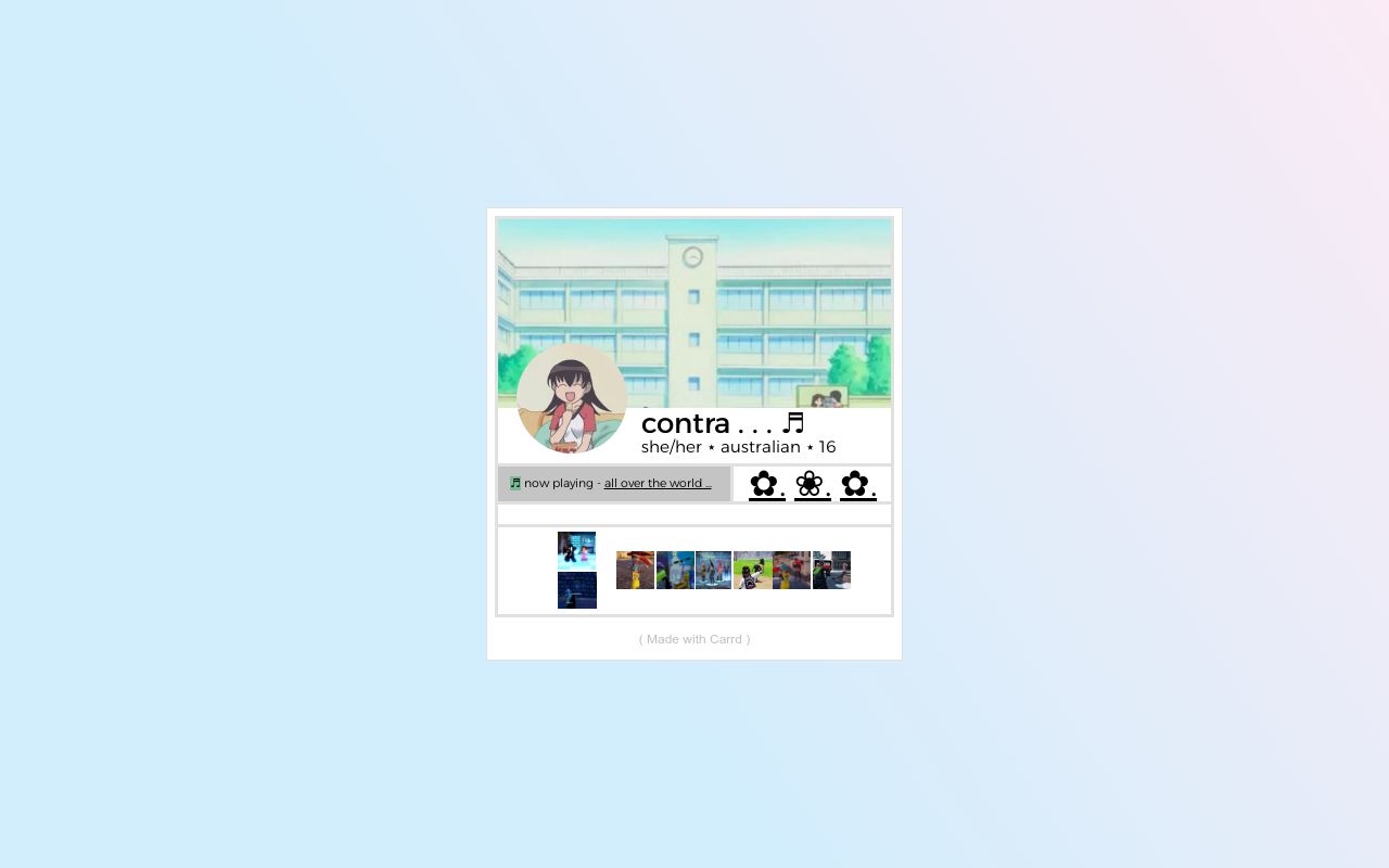 Carrd profile picture for @contra